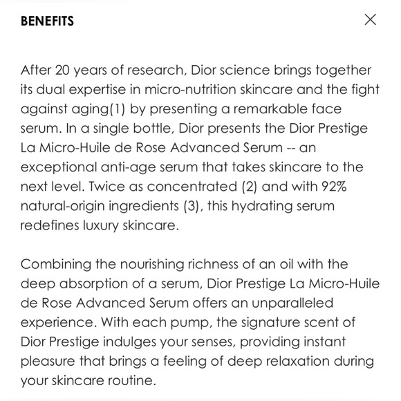 Dior Prestige La Micro-Huile de Rose Advanced Serum - 1.7oz - NWOT - Picture 3 of 5